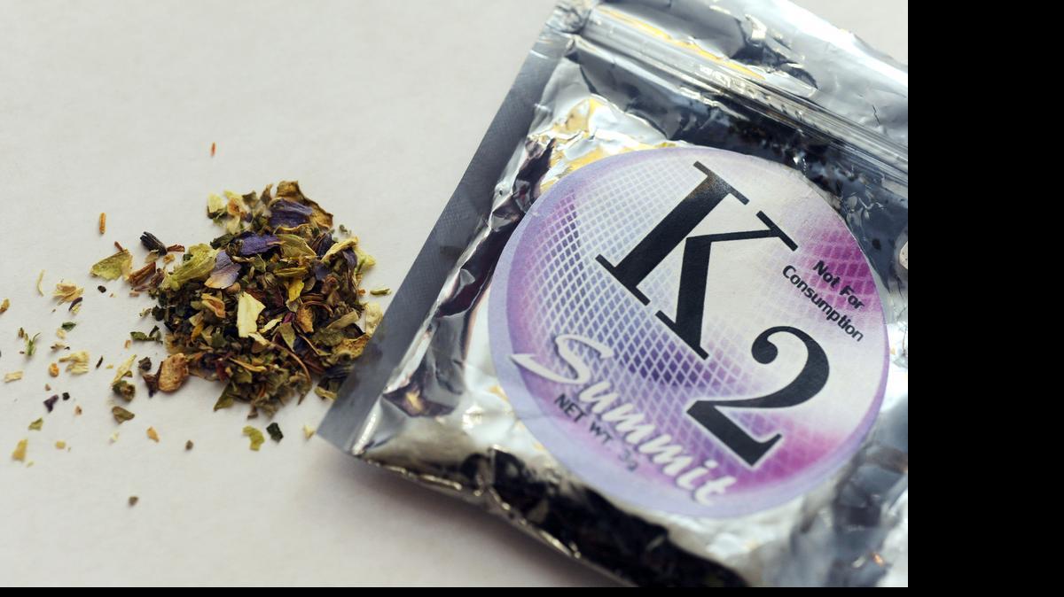 
K2 contains herbs and spices sprayed with a synthetic compound chemically similar to THC, the psychoactive ingredient in marijuana.
