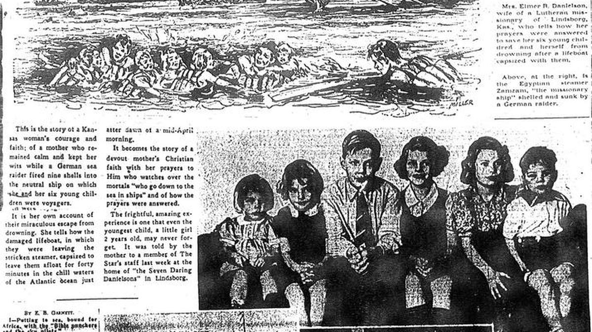 The pages of the Kansas City Star in the fall of 1942 told the harrowing tale of the “seven daring Danielsons” that had occurred a year and a half earlier.