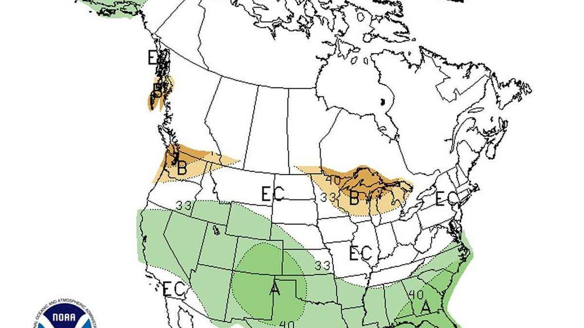 Precipitation outlook for April, May and June