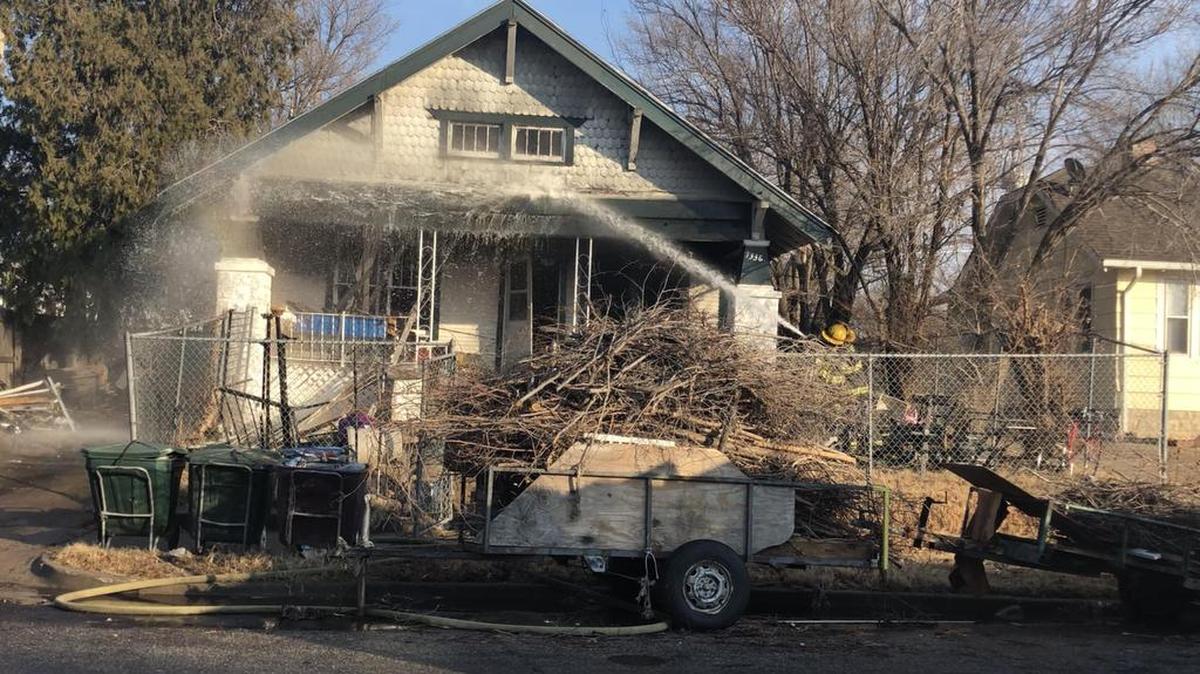 The Wichita Fire Department responded to a house fire in the 1300 block of N. Lorraine on Sunday.