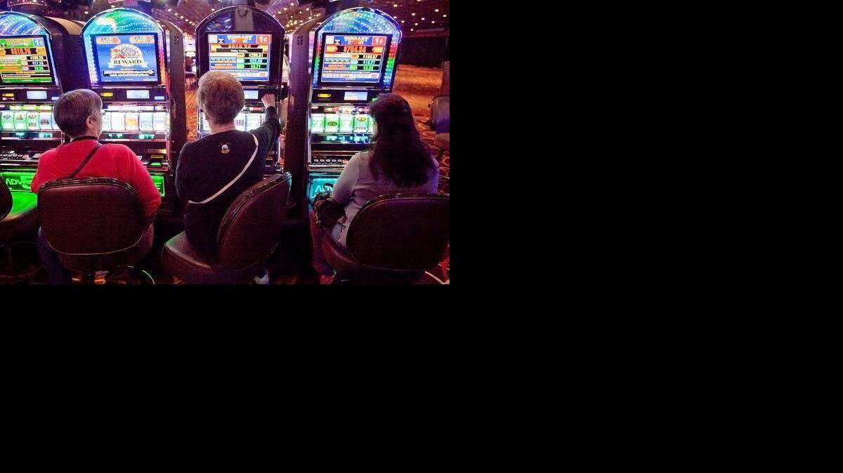 
People play the slots at the Kansas Star Casino in Mulvane.
