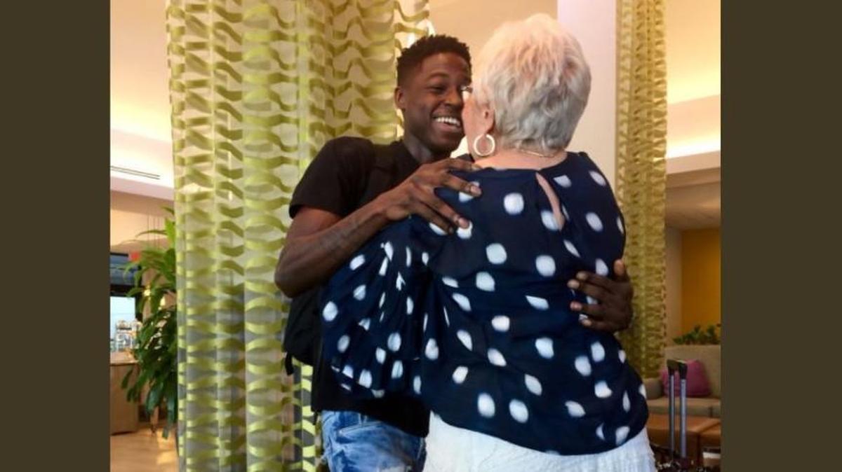 The 22-year-old man and 81-year-old woman became best friends after about a year of playing against each other on the Words with Friends app.