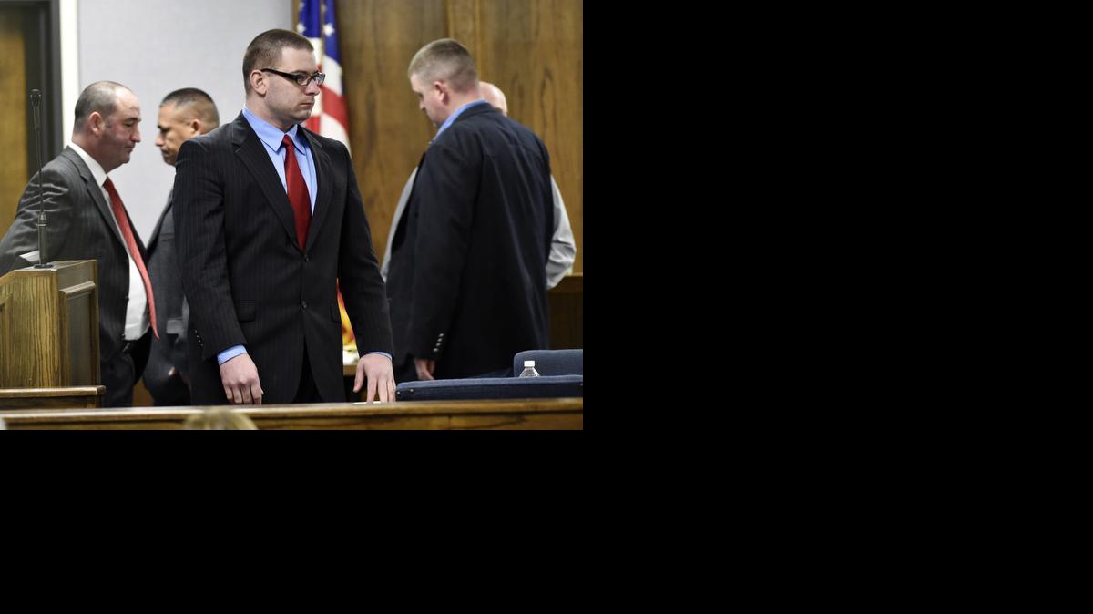 
Former Marine Cpl. Eddie Ray Routh stands during his capital murder trial in Stephenville Texas, on Tuesday. Routh, 27, of Lancaster, was found guilty in the 2013 deaths of Chris Kyle and his friend Chad Littlefield at a shooting range near Glen Rose, Texas. 
