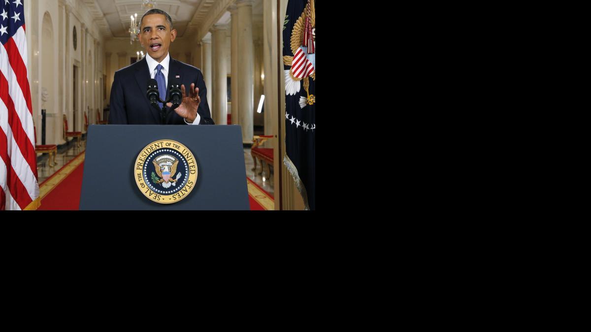 
President Obama announces executive actions on immigration during a nationally televised address from the White House in Washington, Thursday, Nov. 20, 2014. Obama outlined a plan on Thursday to relax U.S. immigration policy, affecting as many as 5 million people. 
