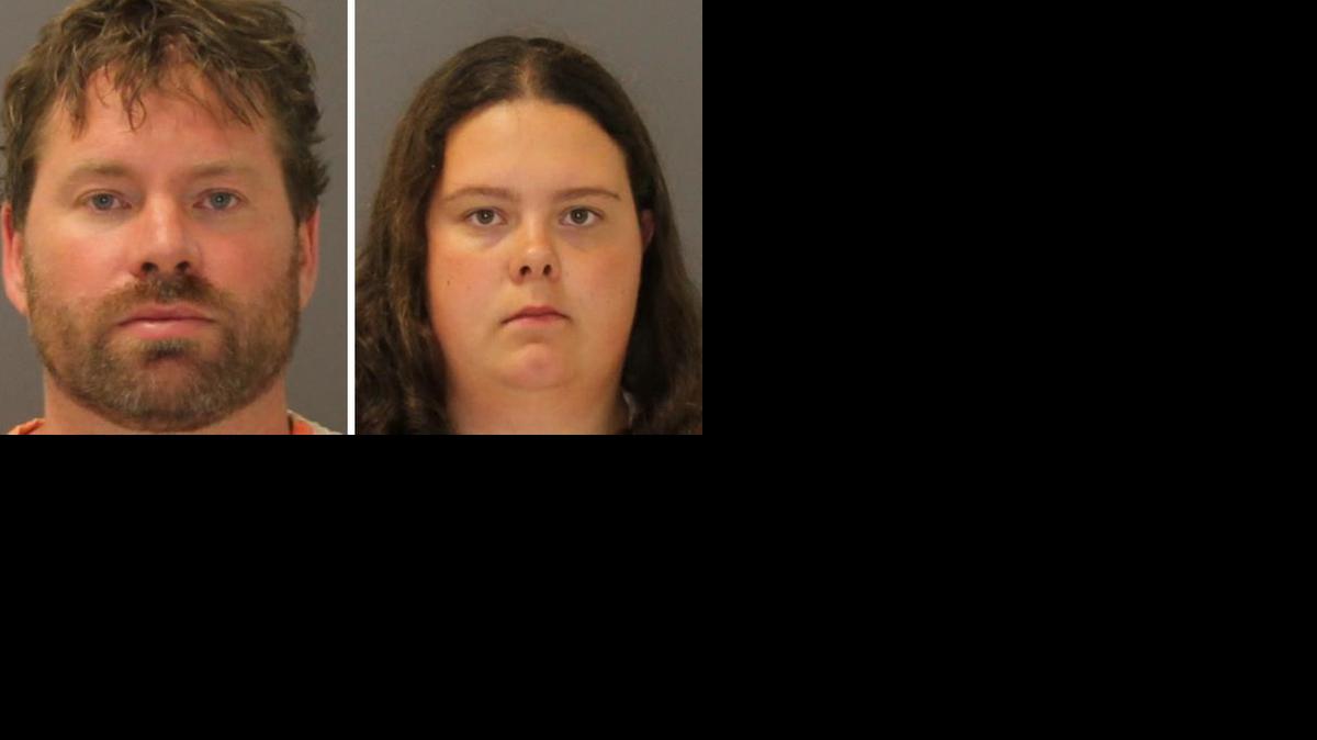 
These images provided by the St. Lawrence County Sheriff's Office shows the booking photo of Stephen Howells II, left, and Nicole Vaisey, who was arraigned late Friday Aug. 15, 2014 on charges they intended to physically harm or sexually abuse two Amish sisters after abducting them from a roadside farm stand. (AP Photo/St. Lawrence County Sheriff)
