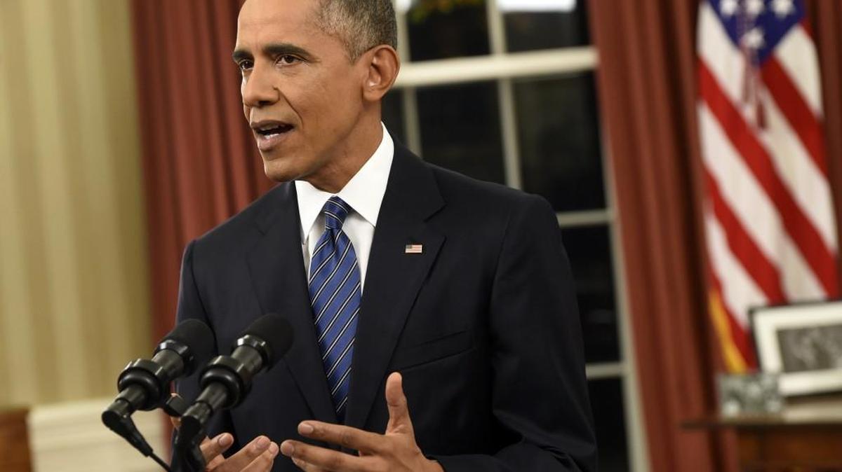 In a rare Oval Office address Sunday night, President Obama vowed the United States would overcome a terror threat that has entered a “new phase” as he sought to reassure Americans shaken by recent attacks.