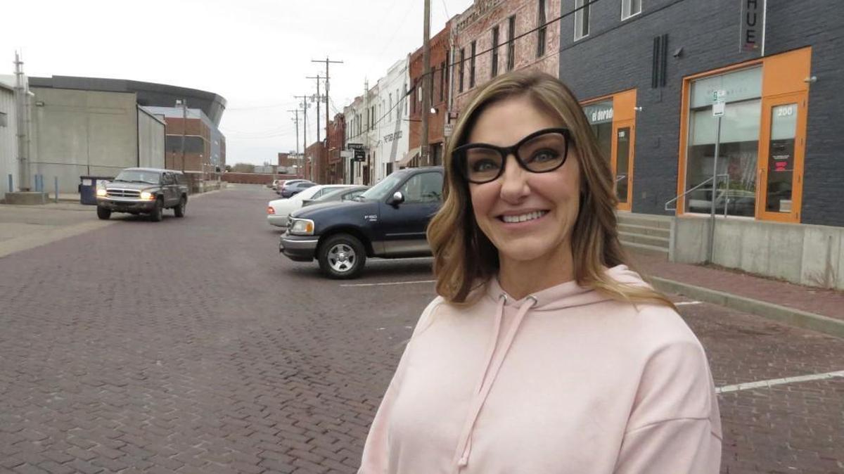 Jewelry Designer Deb Navarro said she’s looking forward to a party proposed for Commerce Street during the NCAA tournament, because it reminds her of the kinds of parties they have around special events in Houston where she used to live.