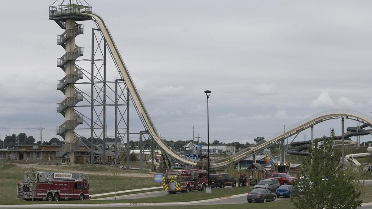 Caleb Schwab, 10, died in August while riding the Verruckt water slide at the Schlitterbahn Water Park in Kansas City, Kan. Officials with Schlitterbahn said late last year that Verruckt, which has been closed since Caleb’s death, will be demolished.
