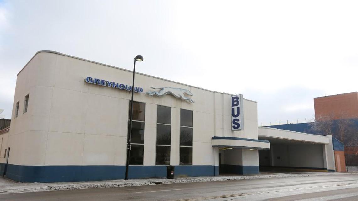 Greyhound bus station at 312 S. Broadway. (Dec. 29, 2015)