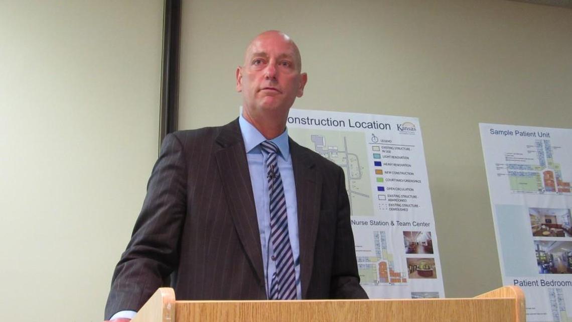 Kansas Department for Aging and Disability Services Secretary Tim Keck presents plans to overhaul Osawatomie State Hospital on Tuesday.