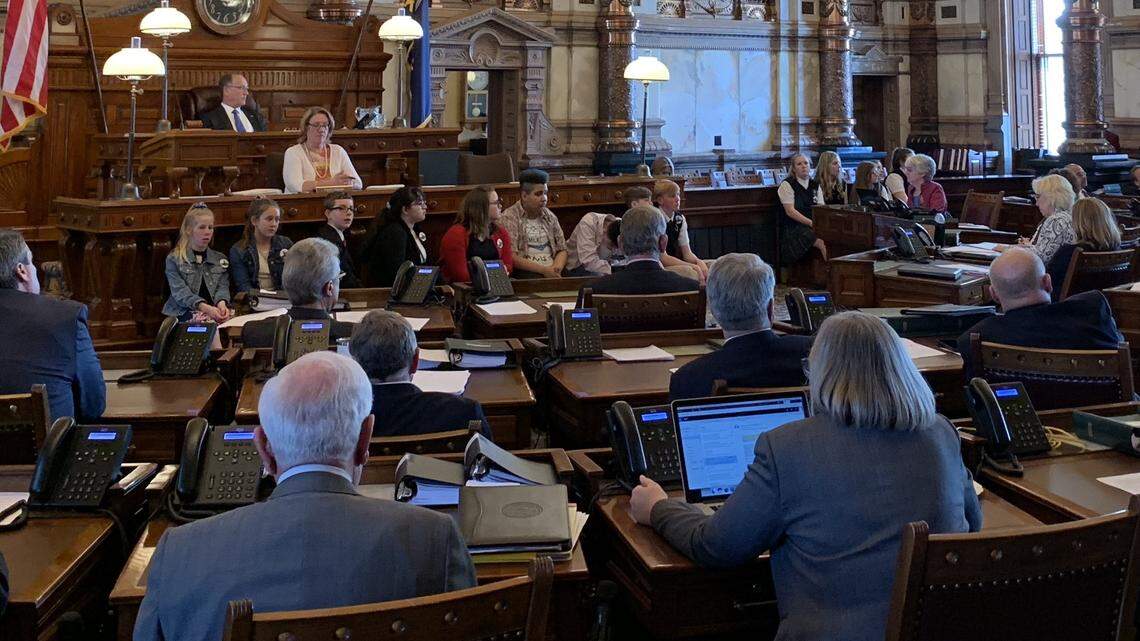 The Kansas Senate on Monday debates David Toland’s nomination to be secretary of commerce.