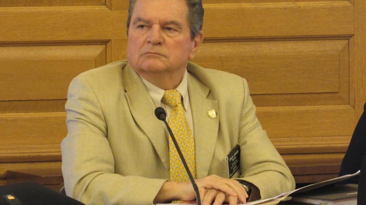 Rep. Dick Jones, R-Topeka, spoke during an information hearing on religious freedom Wednesday