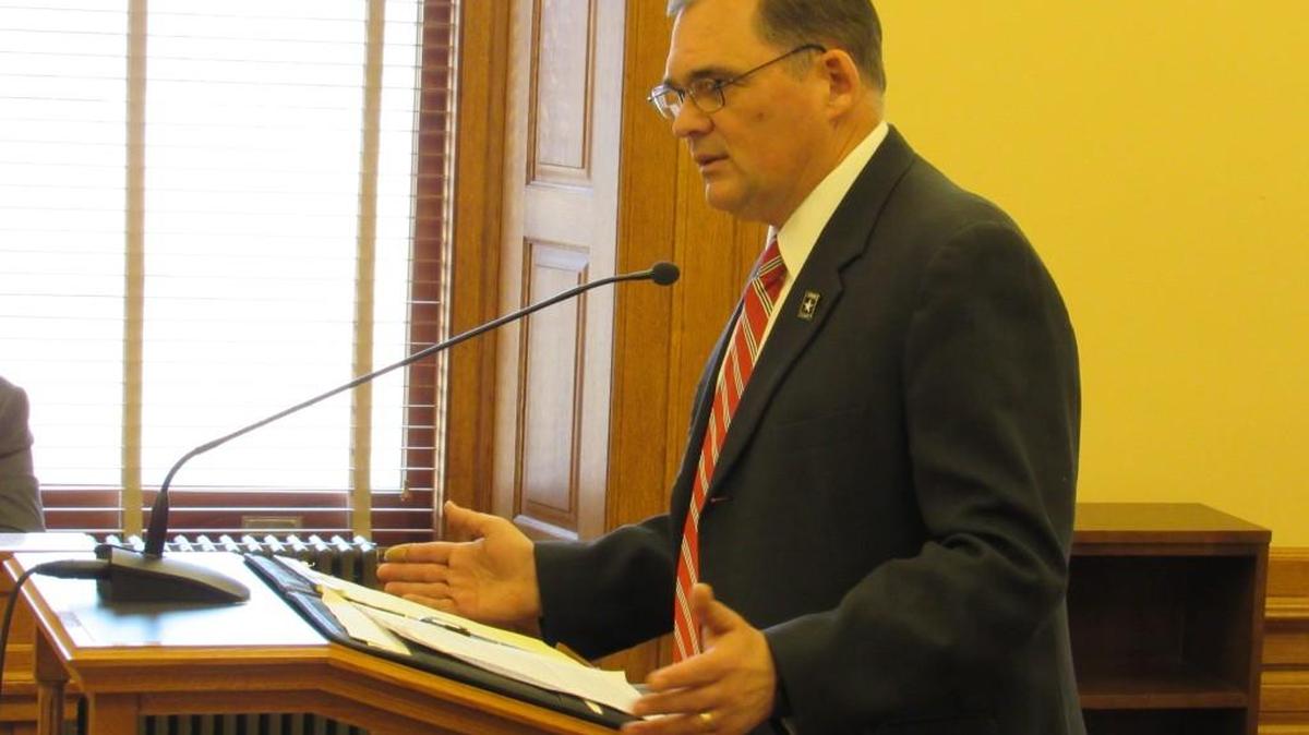 Randy Masten, a Lawrence parent, asks lawmakers on Wednesday to support a bill that would decriminalize sex among some young teens. His 14-year-old son was charged after kissing and touching a 13-year-old girl, though the case was later dropped.