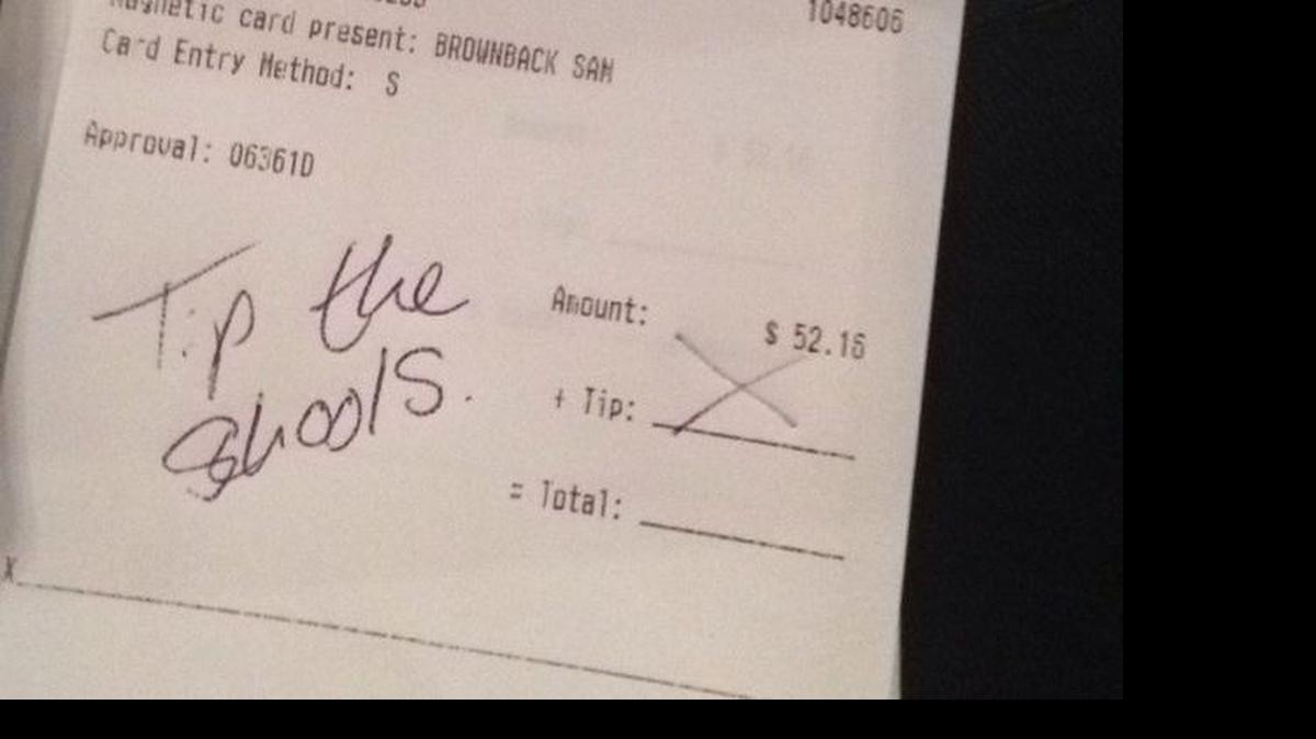 
This tip from Chloe Hough to Kansas Gov. Sam Brownback has gone viral.
