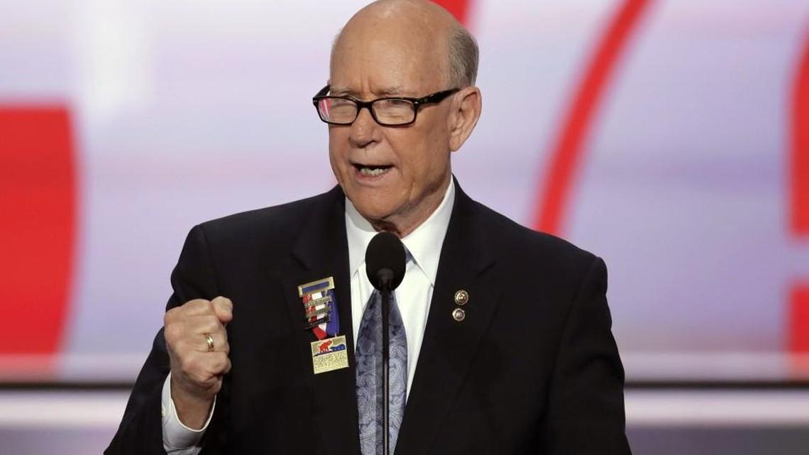 Sen. Pat Roberts of Kansas at the Republican National Convention in 2016.