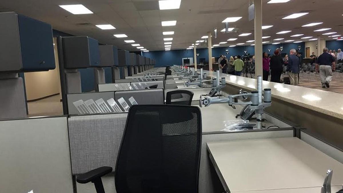 An overview of the new tag office at Douglas and Meridian. (June 2, 2016)