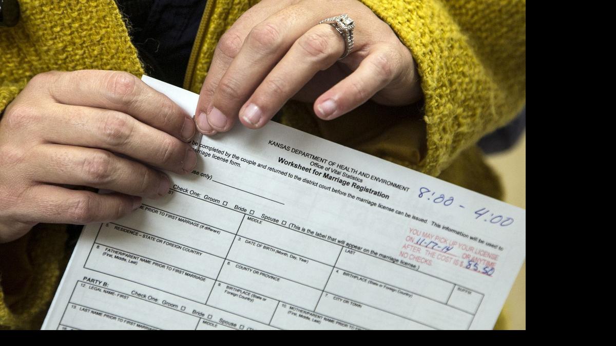 
“We’re accepting applications from same-sex spouses of state employees starting this morning,” said Sara Belfry, spokeswoman for KDHE, the agency that oversees the state employee health plan. “If someone applies today, the effective date would be August 1.”
