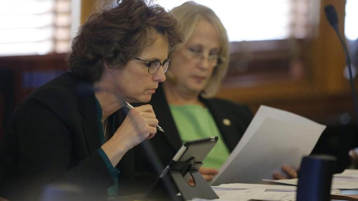 Sen. Carolyn McGinn, left, will once again chair the Senate Ways and Means Committee. (Jan 16, 2013)