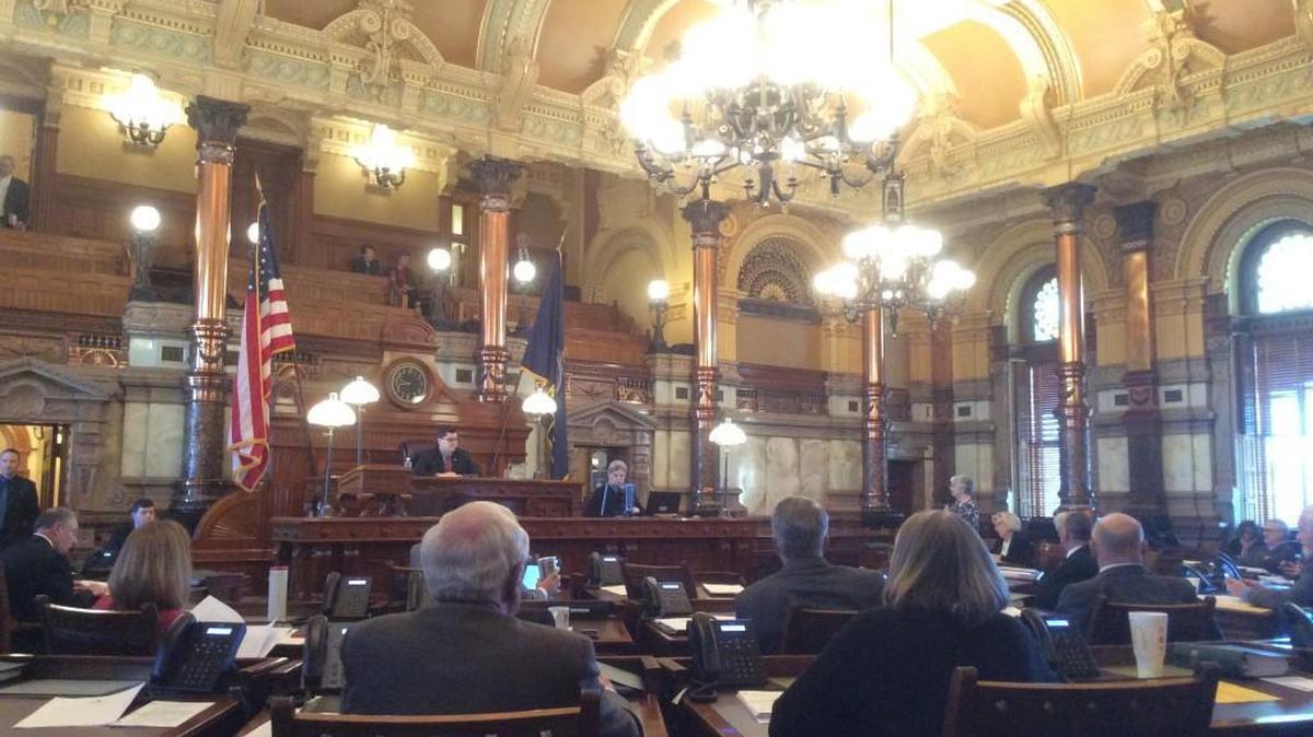 The Kansas Senate began considering Friday an income tax increase passed by the Kansas House a day earlier.