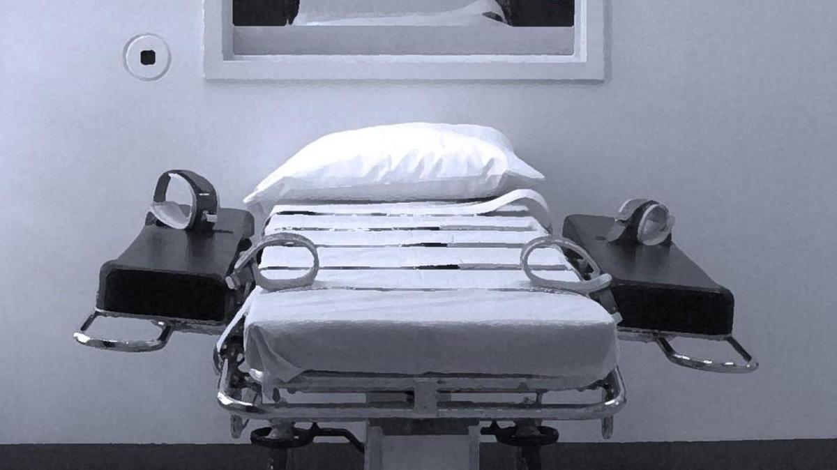Death chamber at Lansing Correctional Facility.