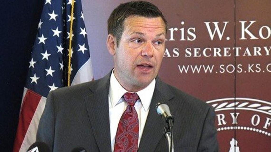 
Kansas Secretary of State Kris Kobach
