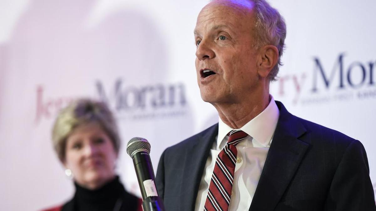 Kansas Sen. Jerry Moran in Overland Park earlier this month.