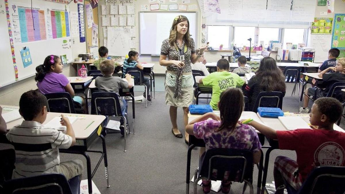A Washington Elementary classroom in 2013.