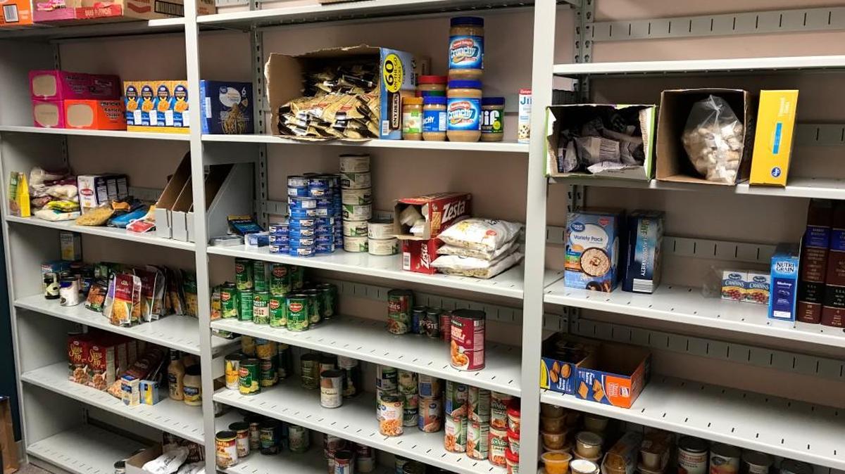 The food pantry for Sedgwick County District Court workers. The Kansas Judicial Branch is seeking funding for pay raises for workers, whose salaries fall below those in other states.