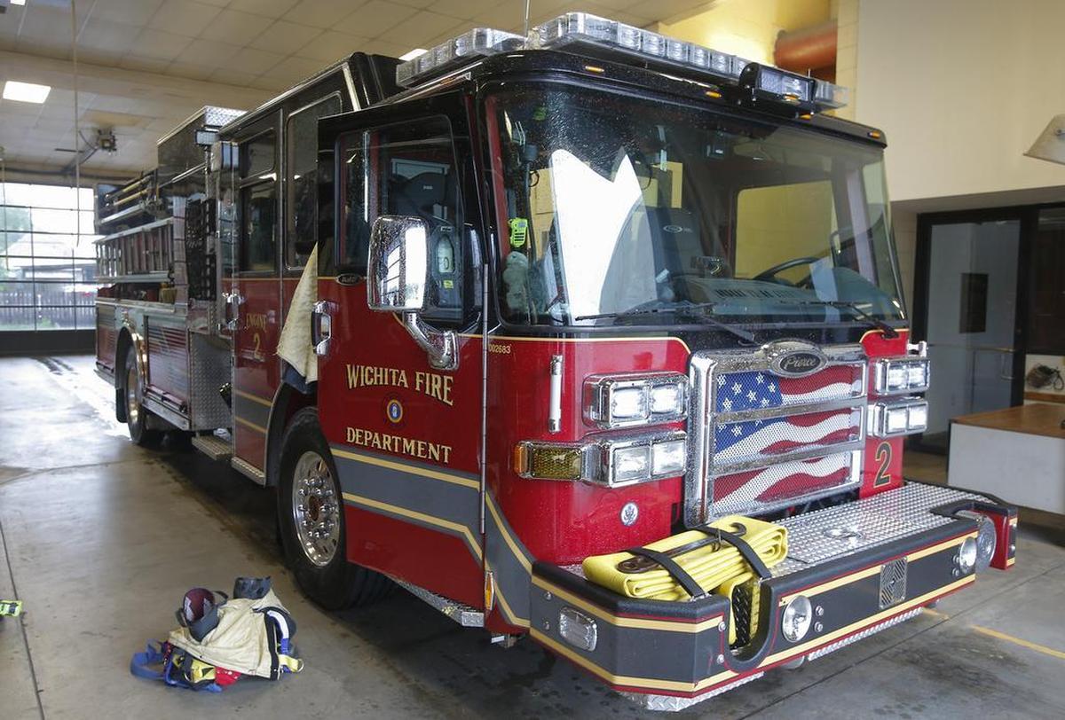 Fire truck at Fire Station #2