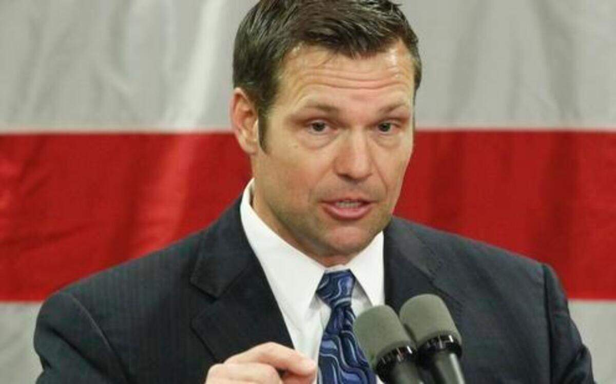 
Kris Kobach talks to his supporters at the Capitol Plaza Hotel in Topeka after he was declared the winner in the Secretary of State race against Jean Schodorf.
