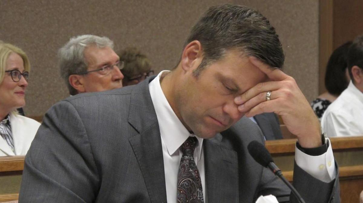 Kris Kobach. former secretary of state, tried to defend a law he wrote demanding proof-of-citizenship documents to register to vote. After lengthy litigation, it was overturned and now, Kobach blames the loss on “liberal” federal judges.