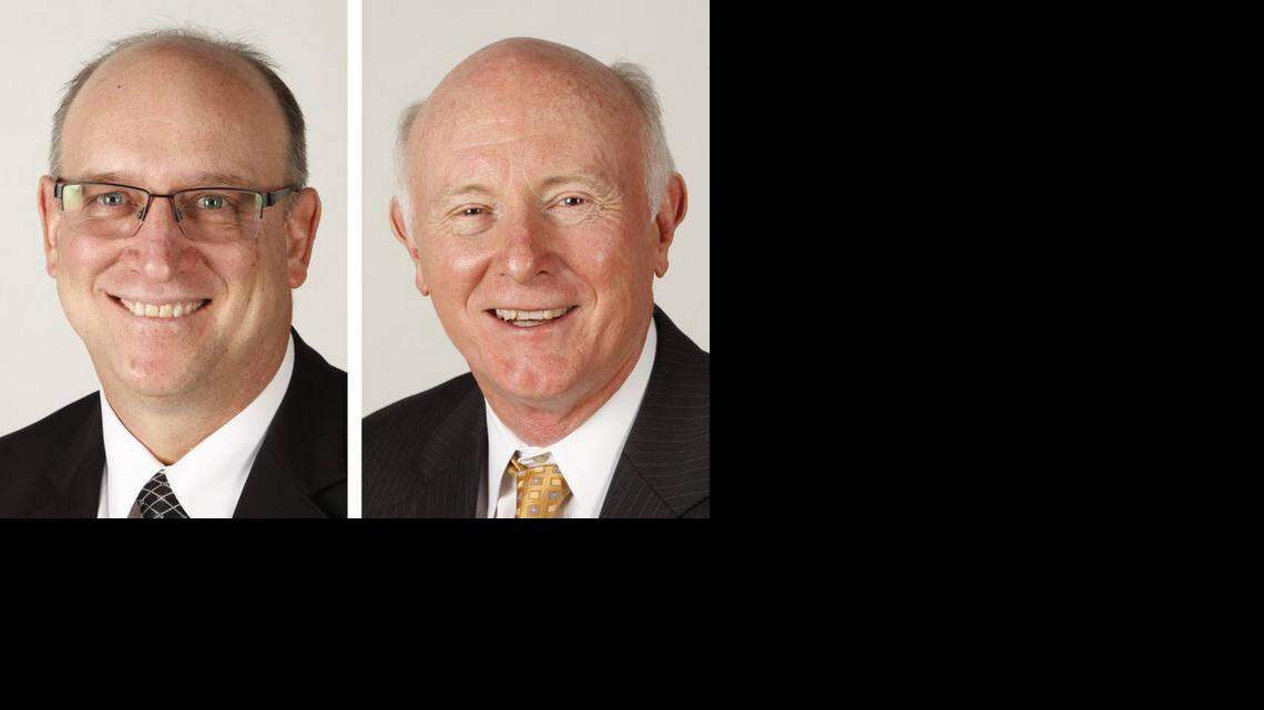 
Jeff Longwell, left, and Sam Williams are running for election as Wichita’s next mayor.
