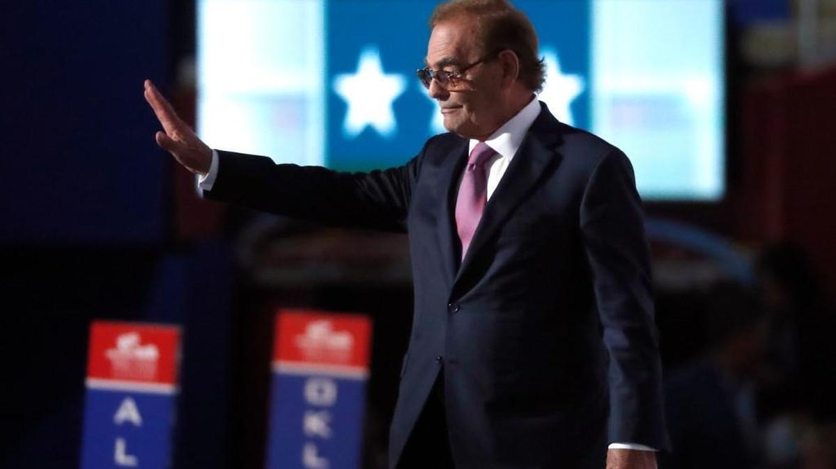 Businessman Phil Ruffin walks to the podium before speaking on Wednesday, the third day of the Republican National Convention in Cleveland.