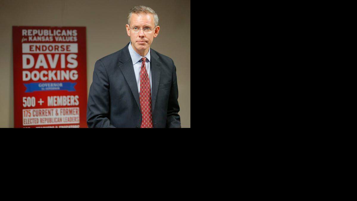 
Paul Davis, the Democratic nominee running against Gov. Sam Brownback, speaks Tuesday to a group at the Angelou Northeast Branch Library. The group Republicans for Kansas Values, which formed in July, announced that its membership has grown to over 500 members.
