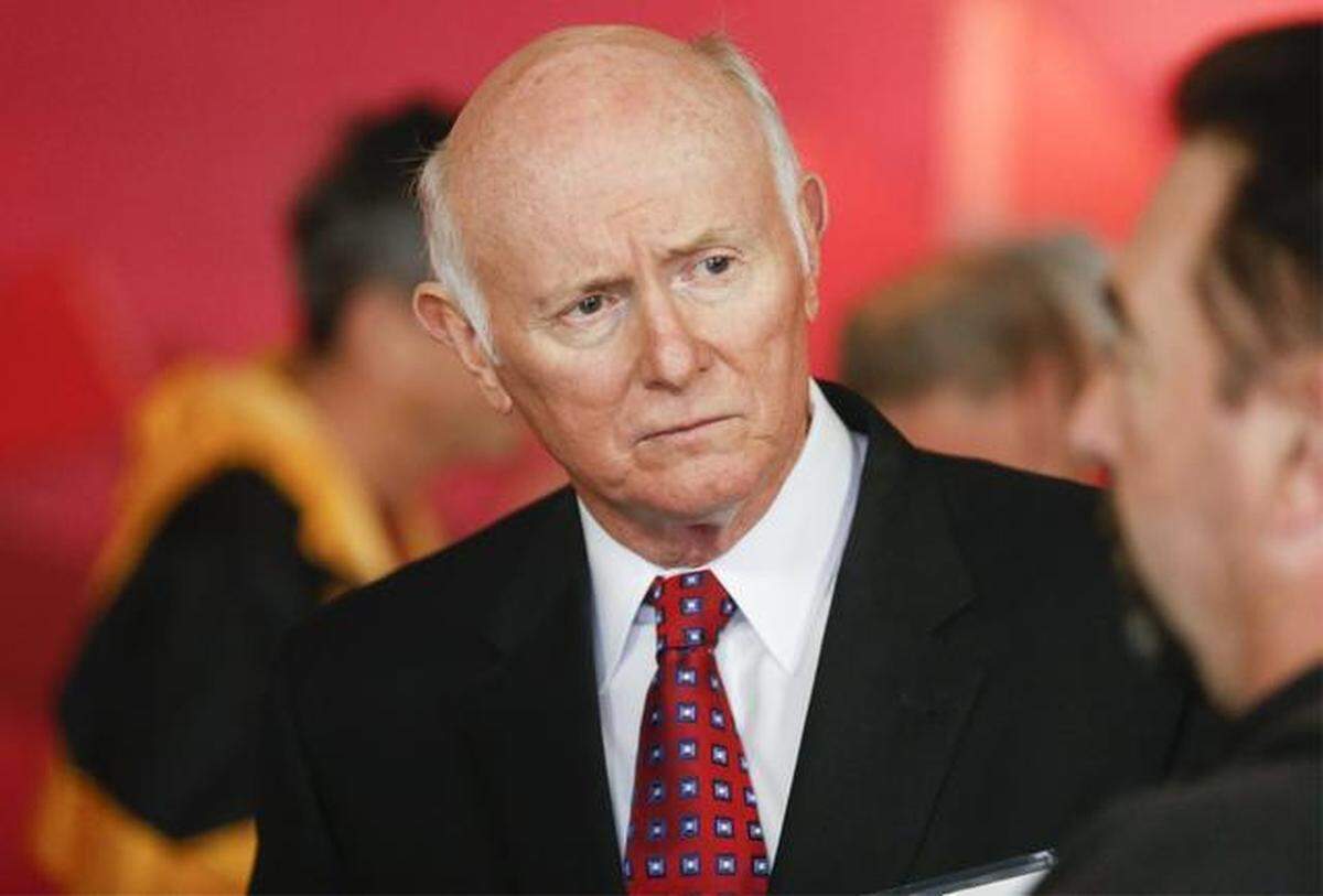 Mayoral candidate Sam Williams talks with citizens Thursday before an Arts Council forum at the Mary Jane Teall Theater in Century II. (March 19, 2015)