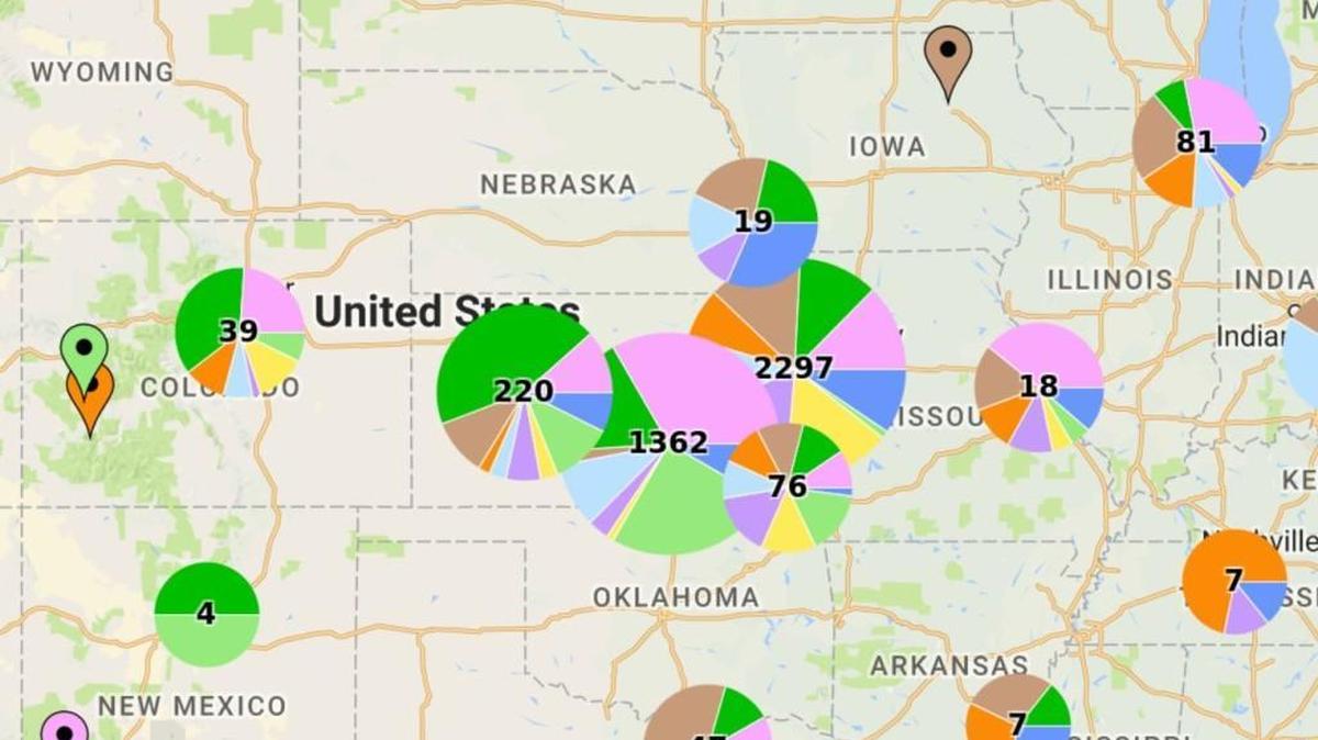 The Eagle’s interactive map shows which candidates got donations where – and from whom. Scroll down in the story to click on the interactive version of the map.