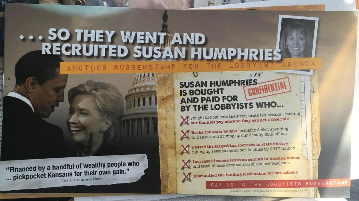 Kansas voters have been inundated with political mailers making questionable claims.