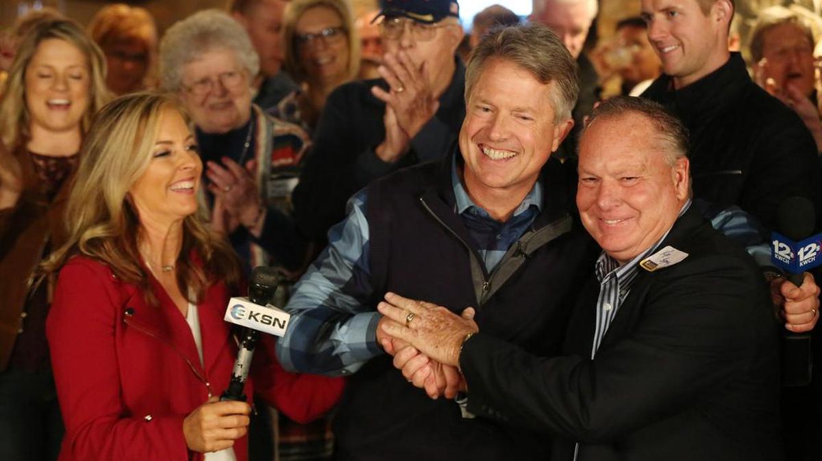 Roger Marshall makes his acceptance speech during a election watch party in Great Bend on Nov. 8, 2016. Marshall was elected to the U.S. House last year after defeating Tim Huelskamp in the Republican primary for Kansas’ 1st Congressional District.