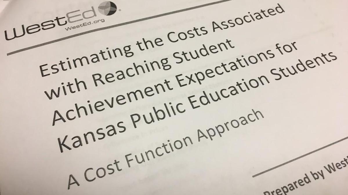 Kansas K-12 cost study. Some lawmakers have expressed misgivings with the study.