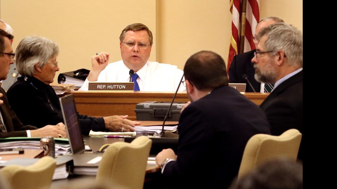
Rep. Mark Hutton, R-Wichita, put forward a tax plan before the House Tax Committee on Tuesday that would raise about $448 million next year. Lawmakers narrowly sent the plan to the House floor after the chamber’s tax committee chairman warned the Legislature needs to pass a budget this week. 
