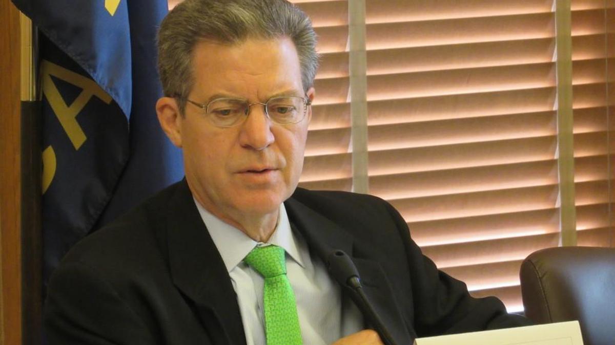 Gov. Sam Brownback talks about disruption in state prisons. (Sept. 11, 2017)