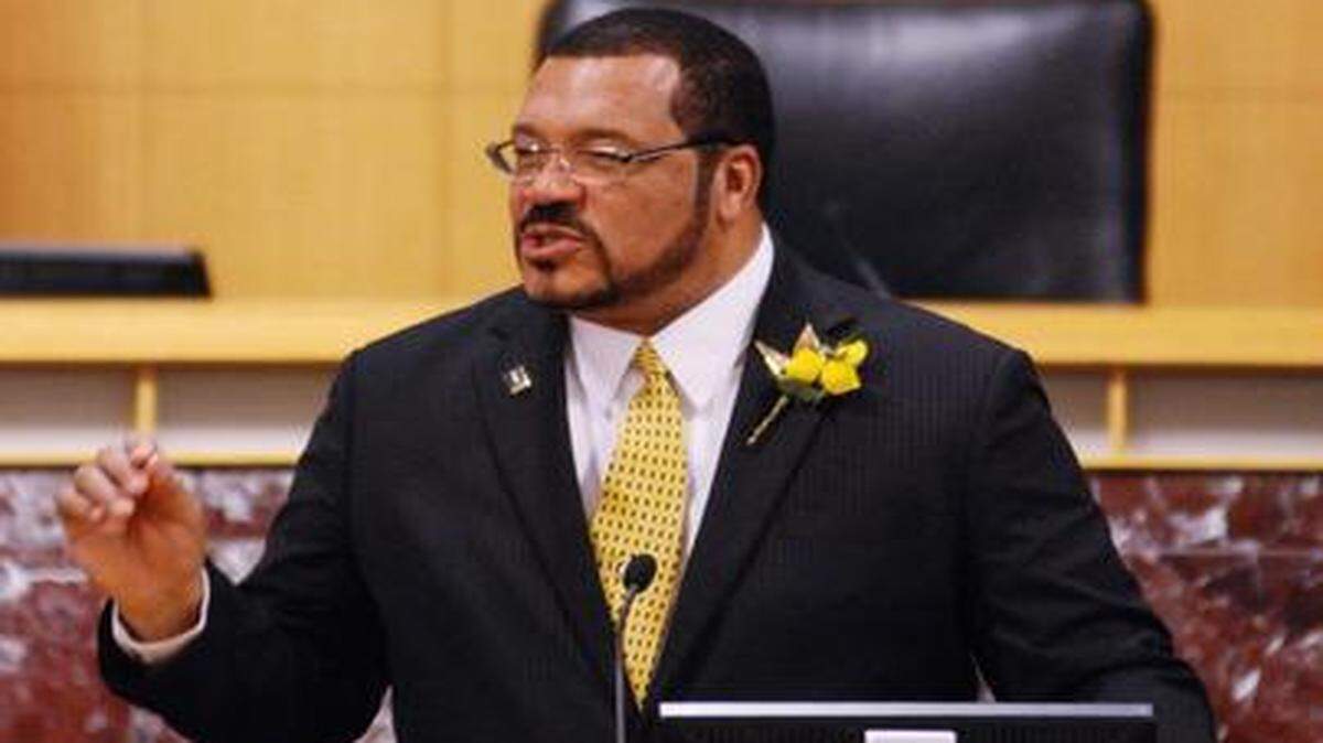 
Mayor Carl Brewer delivers his State of the City speech last year. (Jan. 28, 2014)
