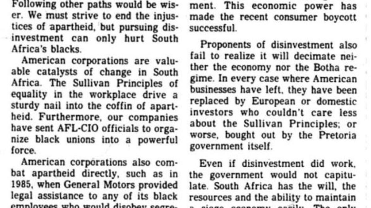 This is the letter that Kris Kobach wrote to The Topeka Capital-Journal in 1986.