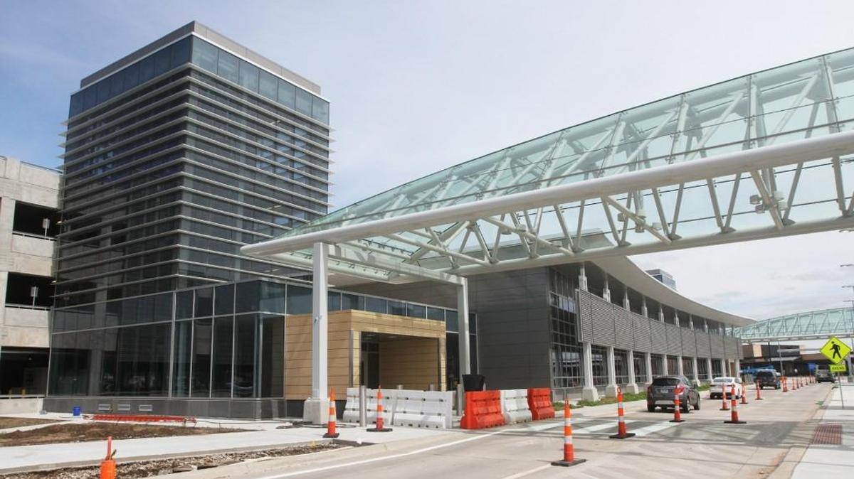The parking garage and rental car area at the Wichita Eisenhower National Airport.(2015)