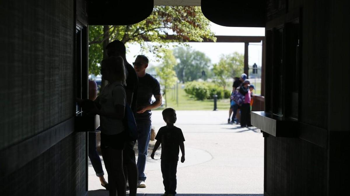 The entrance to the Sedgwick County Zoo. (April 30, 2015)