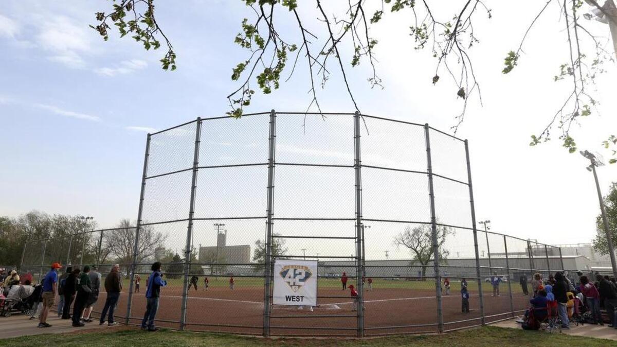 Teams in League 42, a youth baseball league, play on one of the fields at McAdams Park in this archive photo.