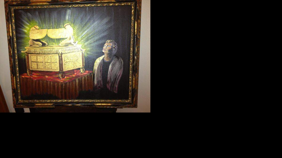 
A painting of the Ark of the Covenant is on display in a room used for meditation in the Kansas Statehouse.

