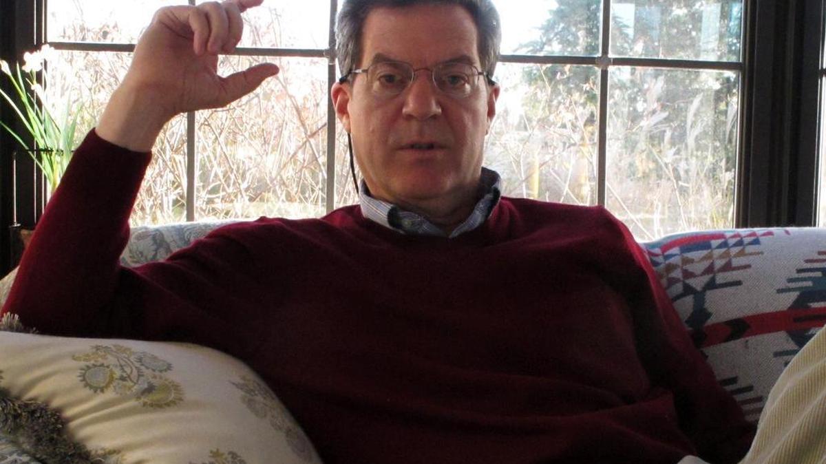 Kansas Gov. Sam Brownback answers questions during an Associated interview Friday, Nov. 13, 2015, at Cedar Crest, the governor’s official residence, in Topeka, Kan.