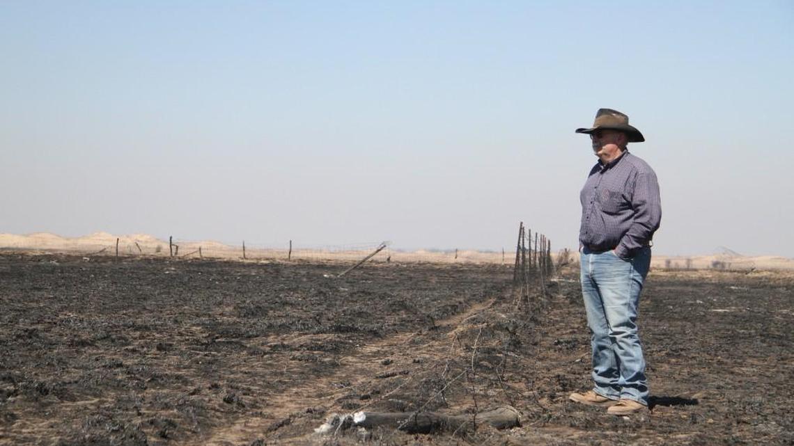 Fencing lost to the recent wildfires could cost the Gardiner Ranch up to $10 million. Greg Gardiner’s family has been ranching in Clark County for five generations.