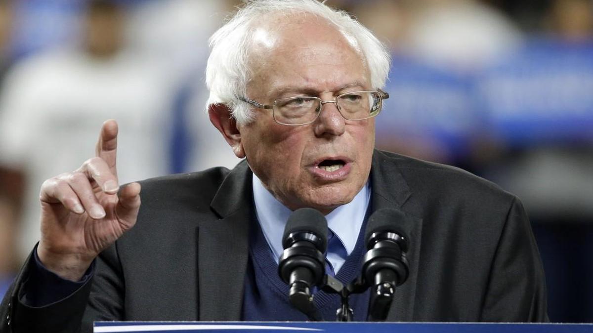 Democratic presidential candidate Sen. Bernie Sanders of Vermont speaks at a rally in Seattle in March. Sanders will be in Kansas for the Democratic Party’s Washington Days on Feb. 25. (March 25, 2016)